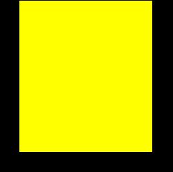Rovný žlutý